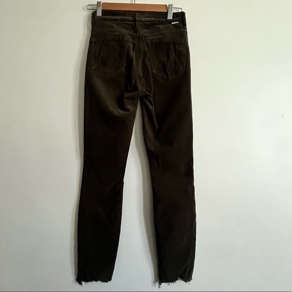 Mother Chic Boho High Waisted Ankle Chew Corduroy in Taupe - Picture 5 of 13